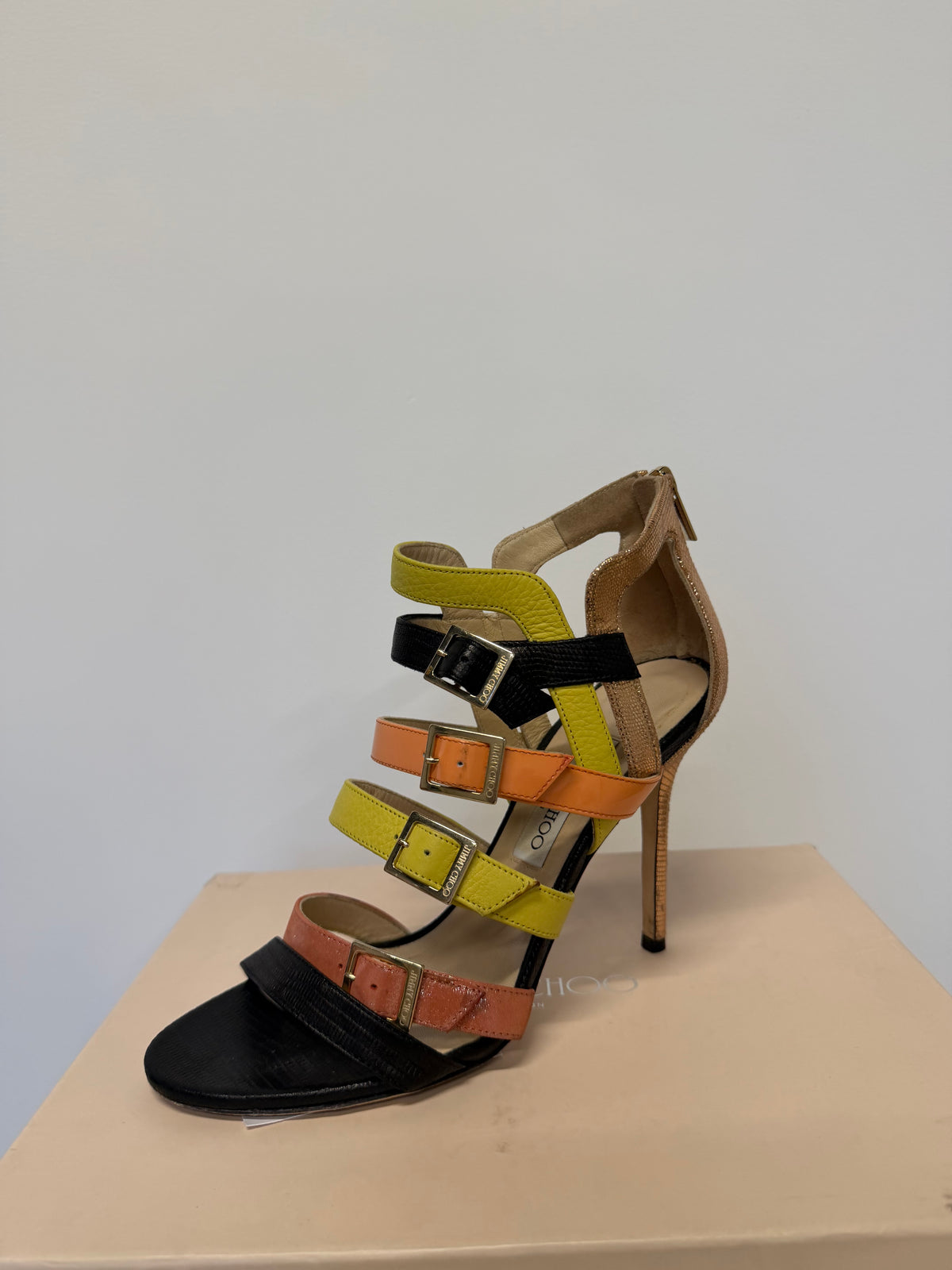 Preloved Jimmy Choo Heels Size 7-40 Yellow Orange