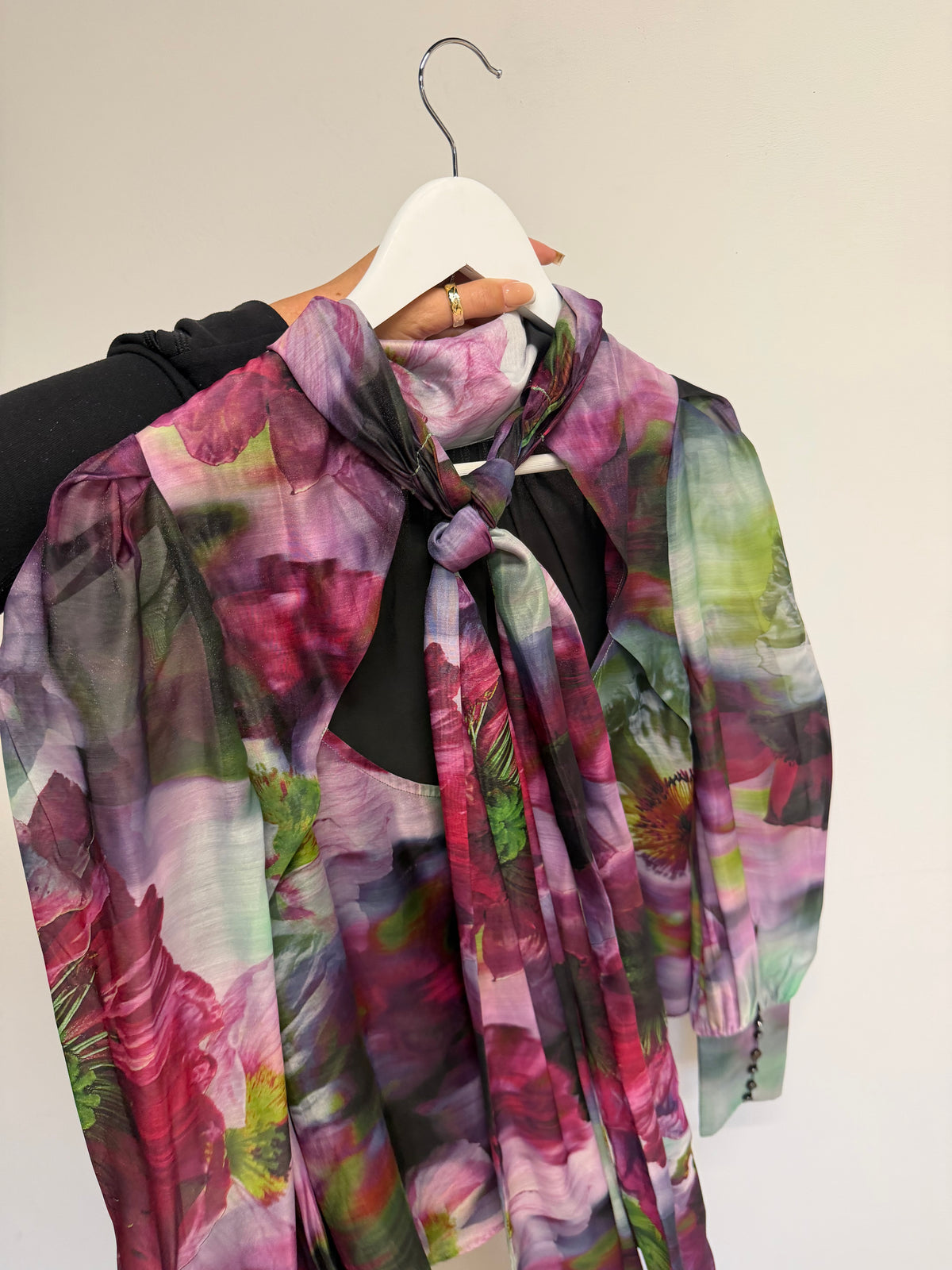 Preloved Karen Millen Dress Size UK 12 Multicoloured