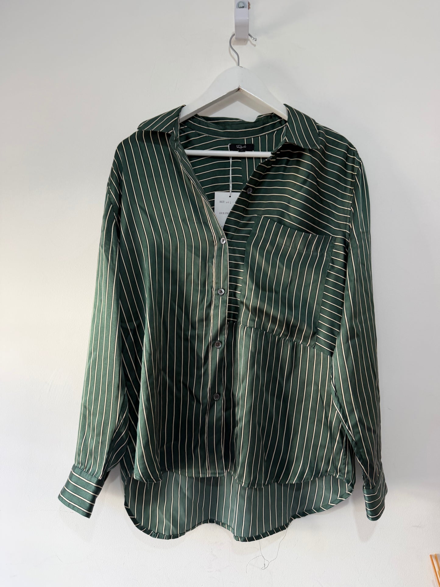 Preloved Green Rails Shirt, Medium