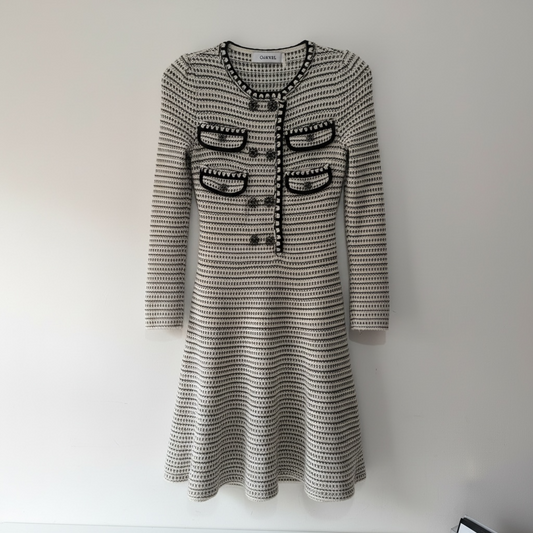 Preloved, White Self-Portrait Dress, UK 8