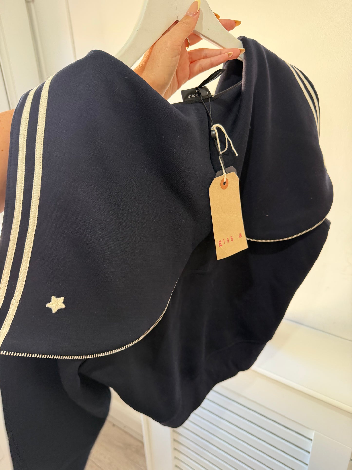 Preloved Navy Blue Rag & Bone Sweatshirt, Small