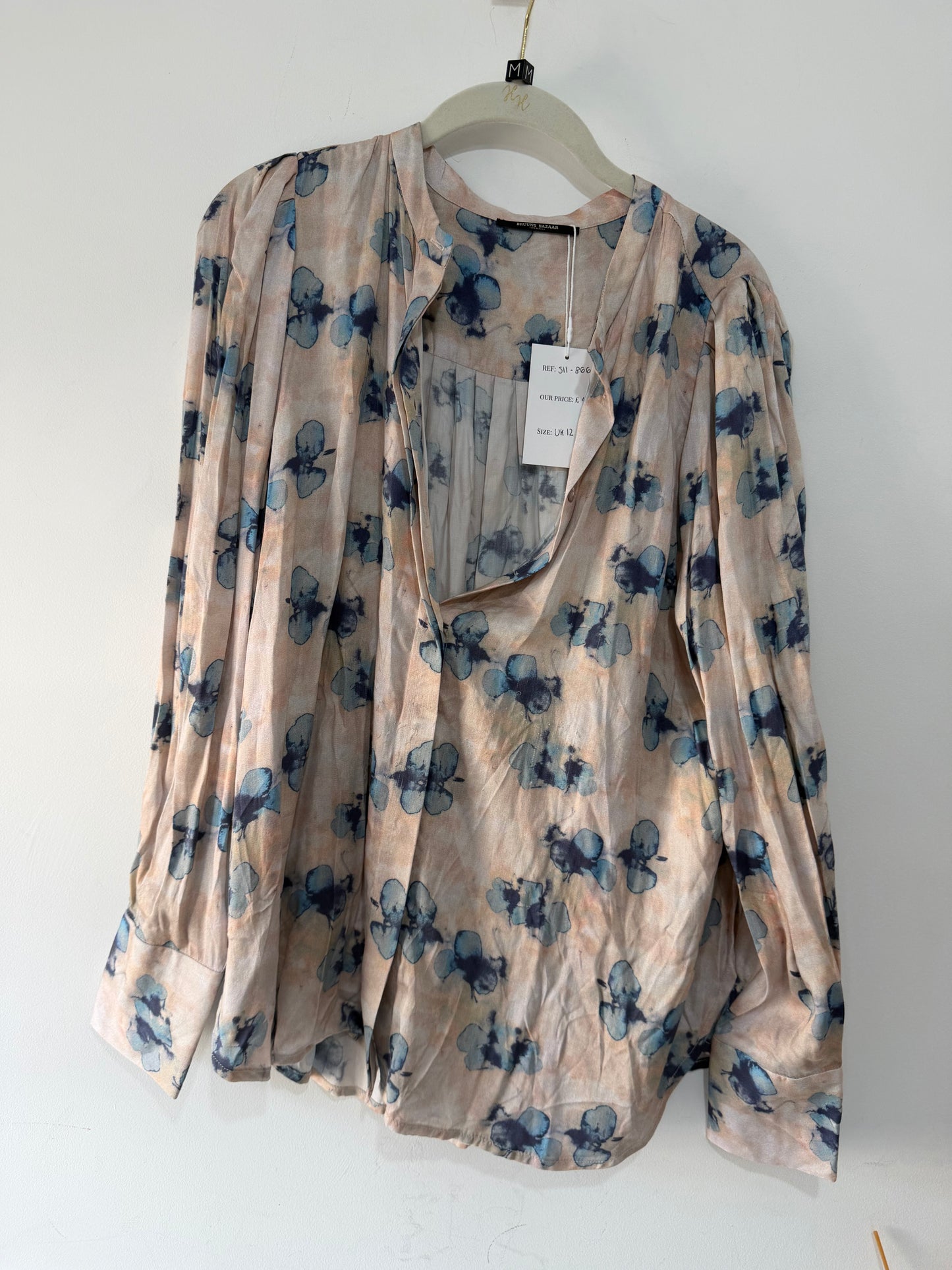 Preloved, Pink  Bruuns Bazaar Blouse, UK 12