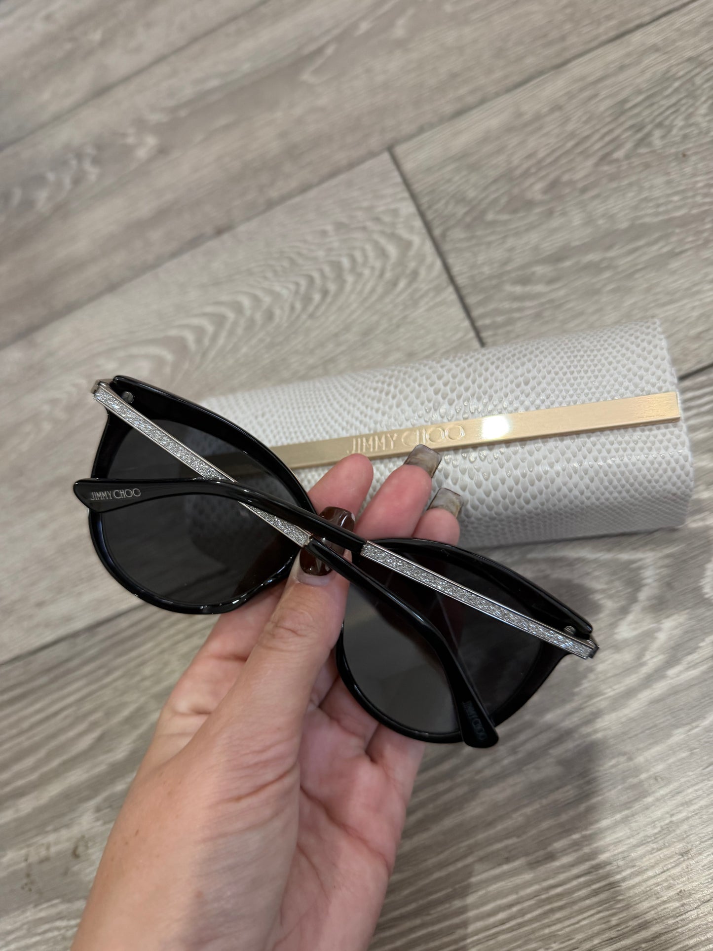 with Case Jimmy Choo Sunglasses