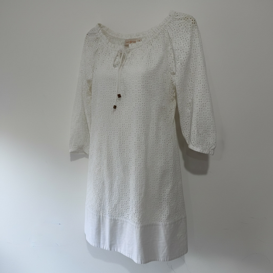 Preloved, White Tory Burch Dress, UK 12