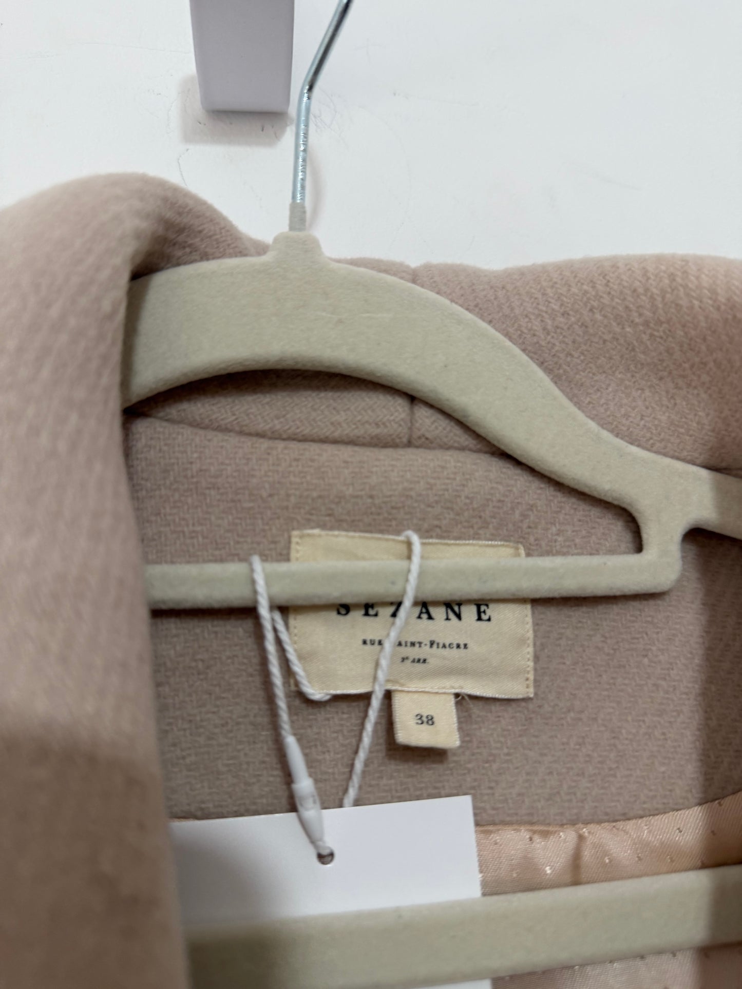 Preloved Sezane Coat Size 10 Pale Pink
