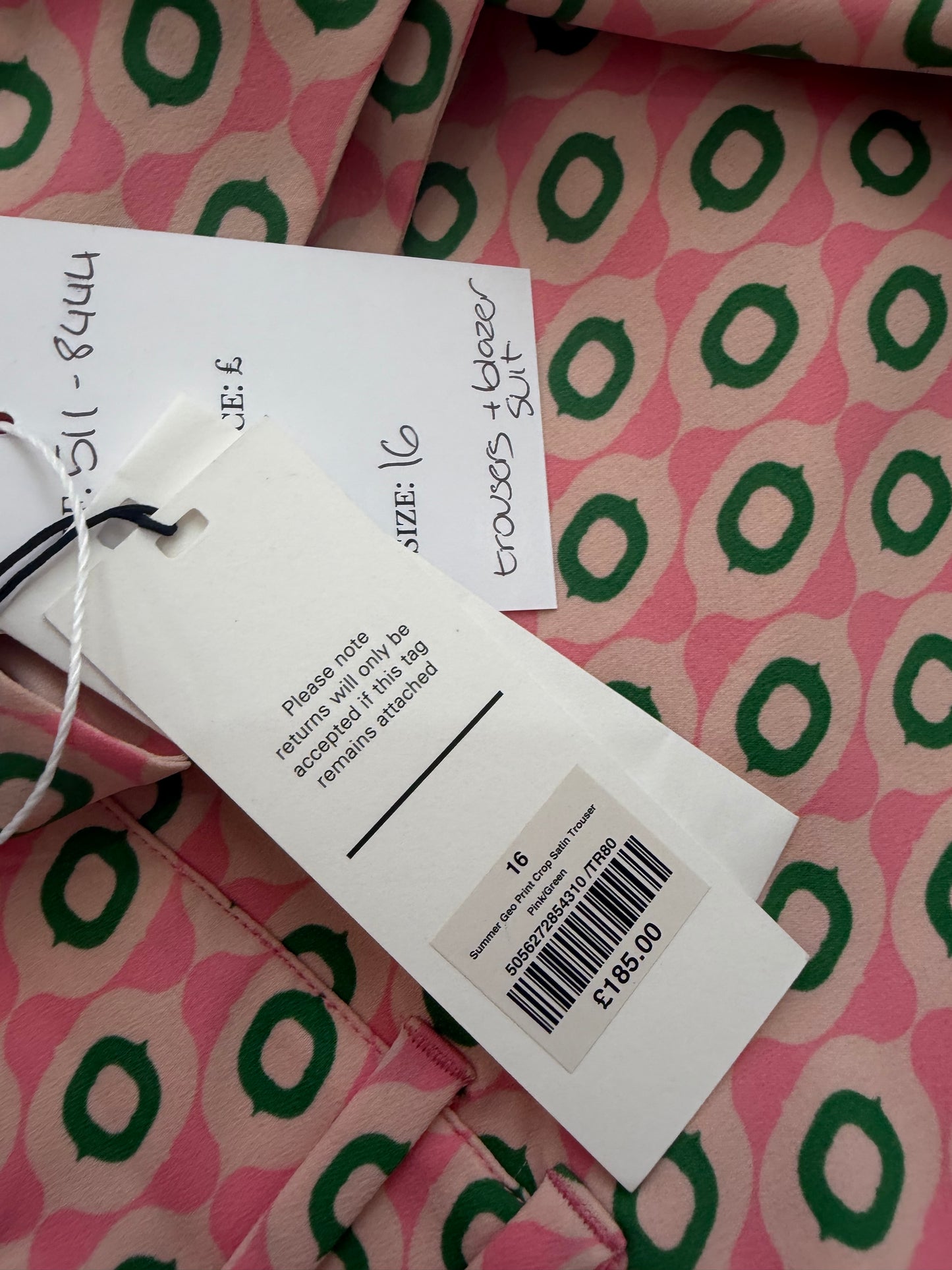 Preloved Pink & Green Me + Em Suit, 16 BNWT