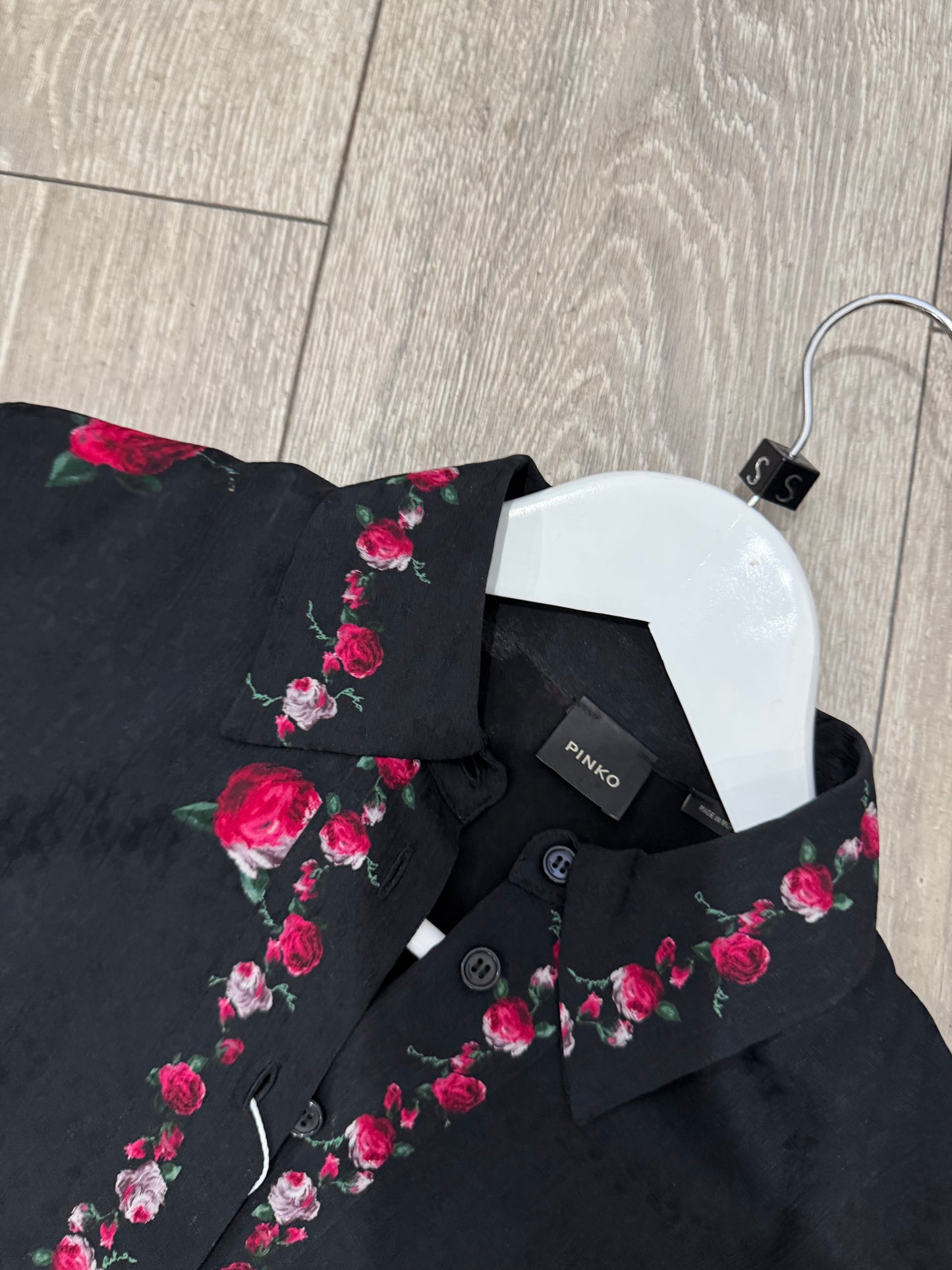 Black and Roses Pinko Dress, Size 10