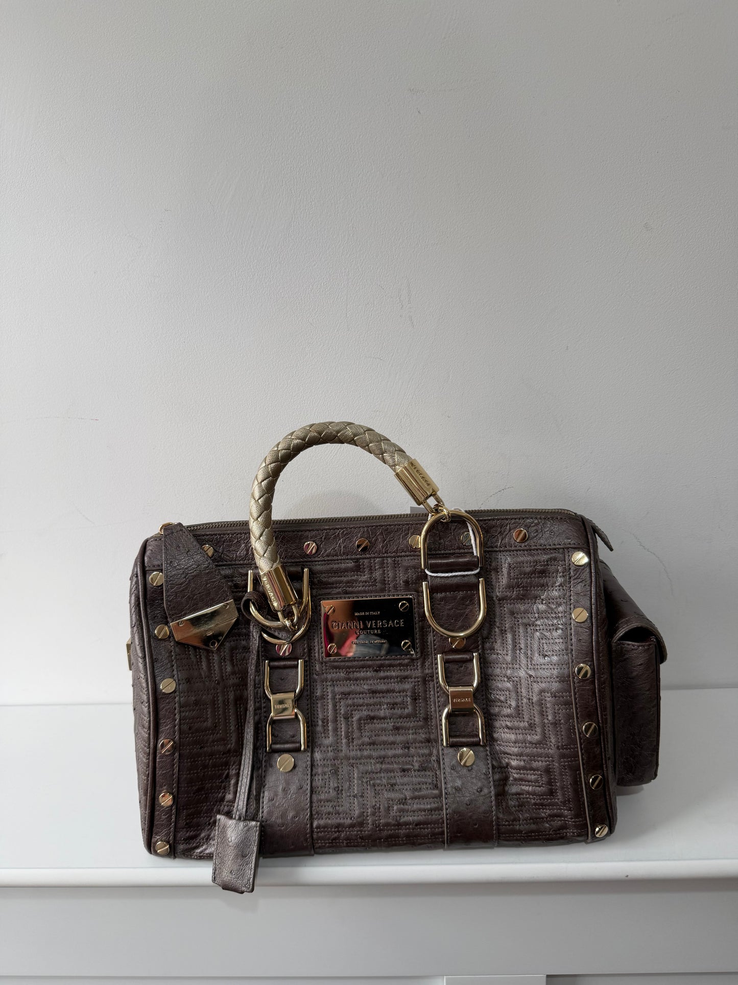 Preloved Gianni Versace Handbag Bronze