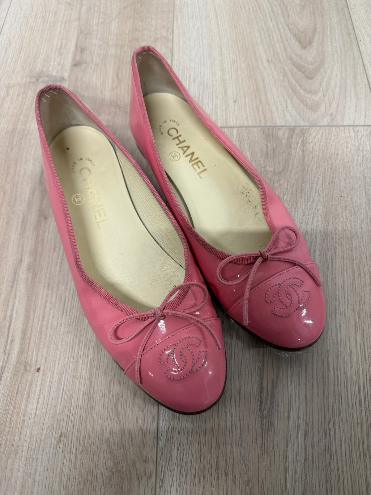 Preloved Chanel Ballet Flats Size 4 Pink