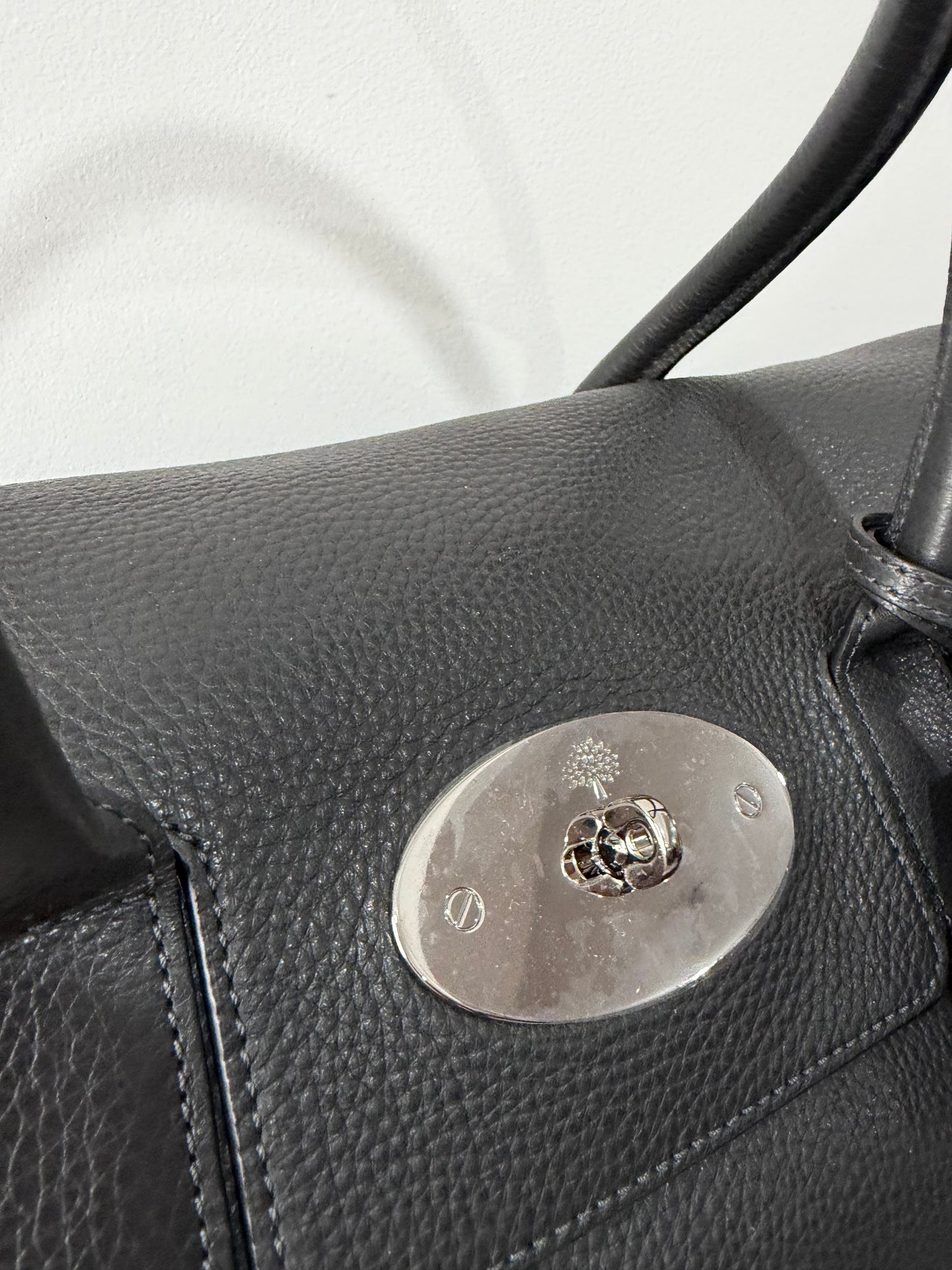 Pre-owned, Brand New Grey Mulberry Bayswater Bag, Grained Leather