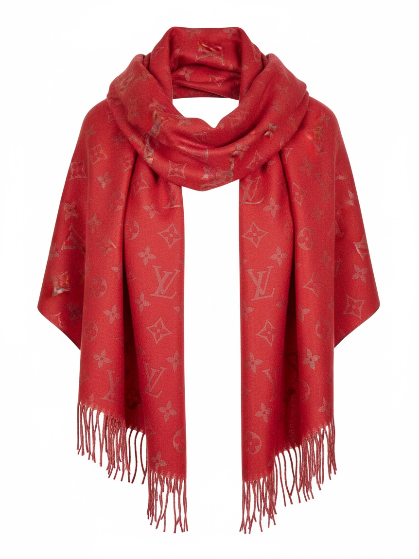 Preloved Louis Vuitton Scarf Orange