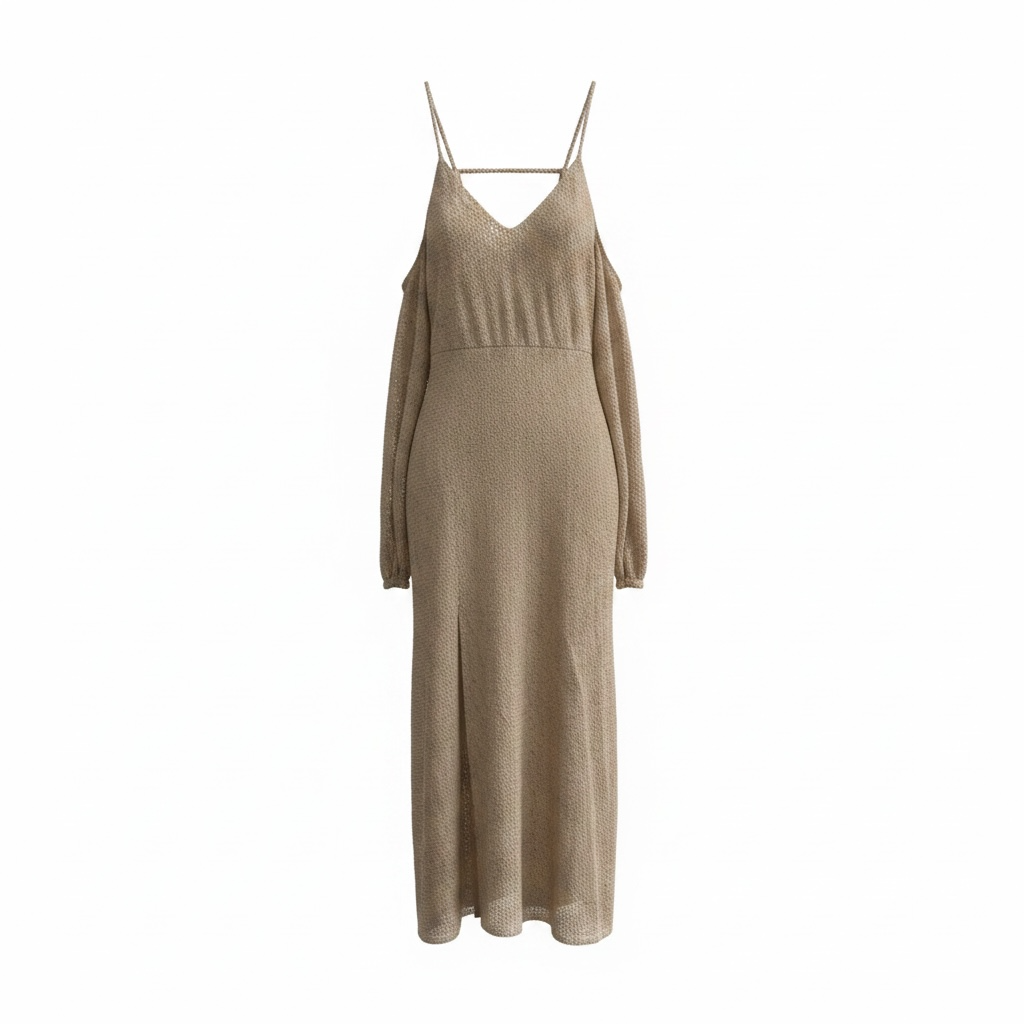 Pre-owned Champagne Michelle Mason Dress, Size XS/S
