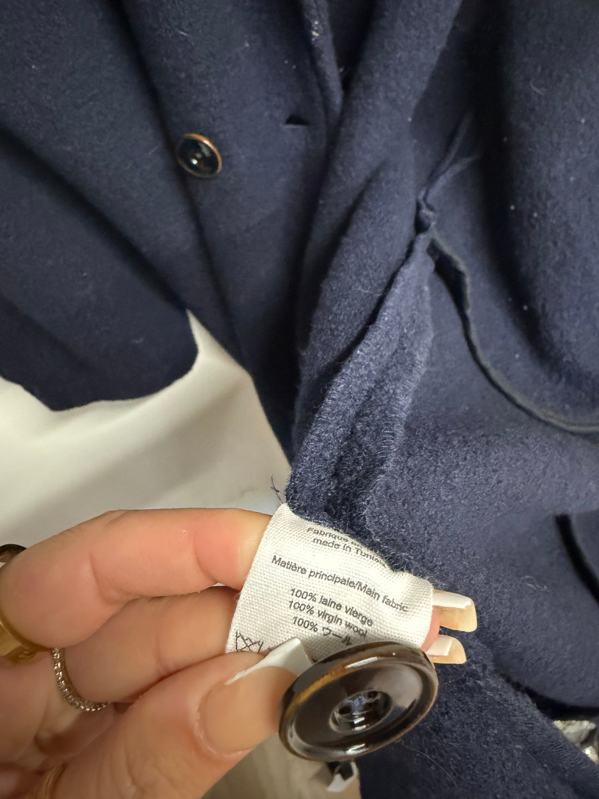 Preloved Sacrecoeur Jacket Small Navy