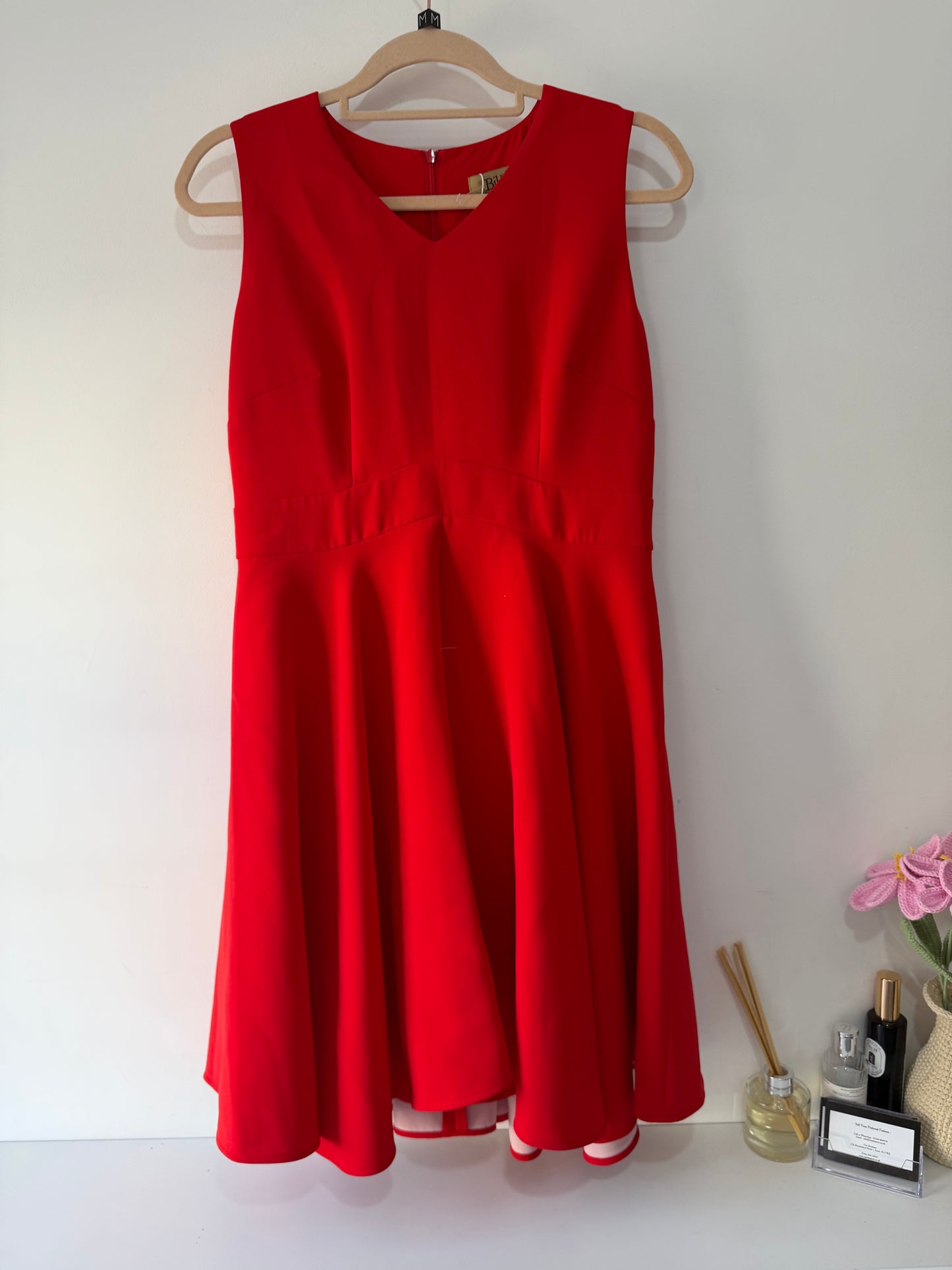 Preloved, Red Biba Dress, Size 12