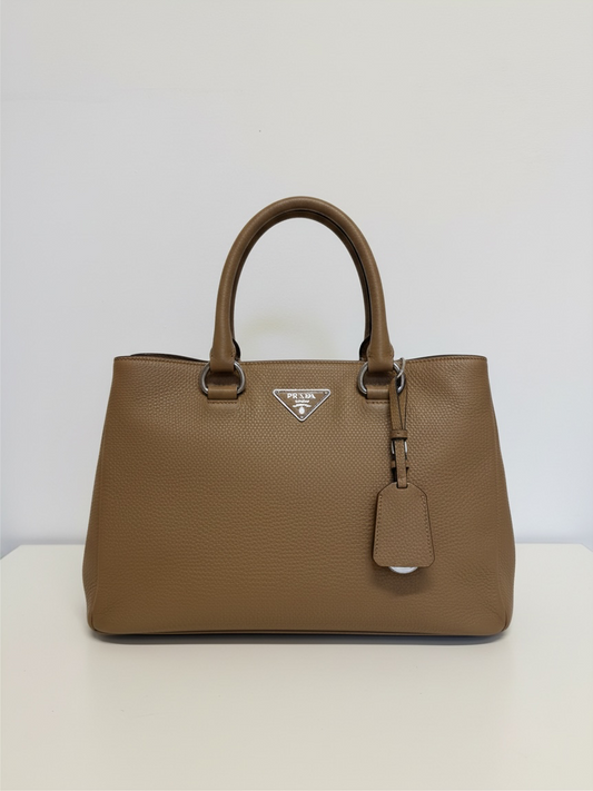 Preloved Prada Handbag Light Brown