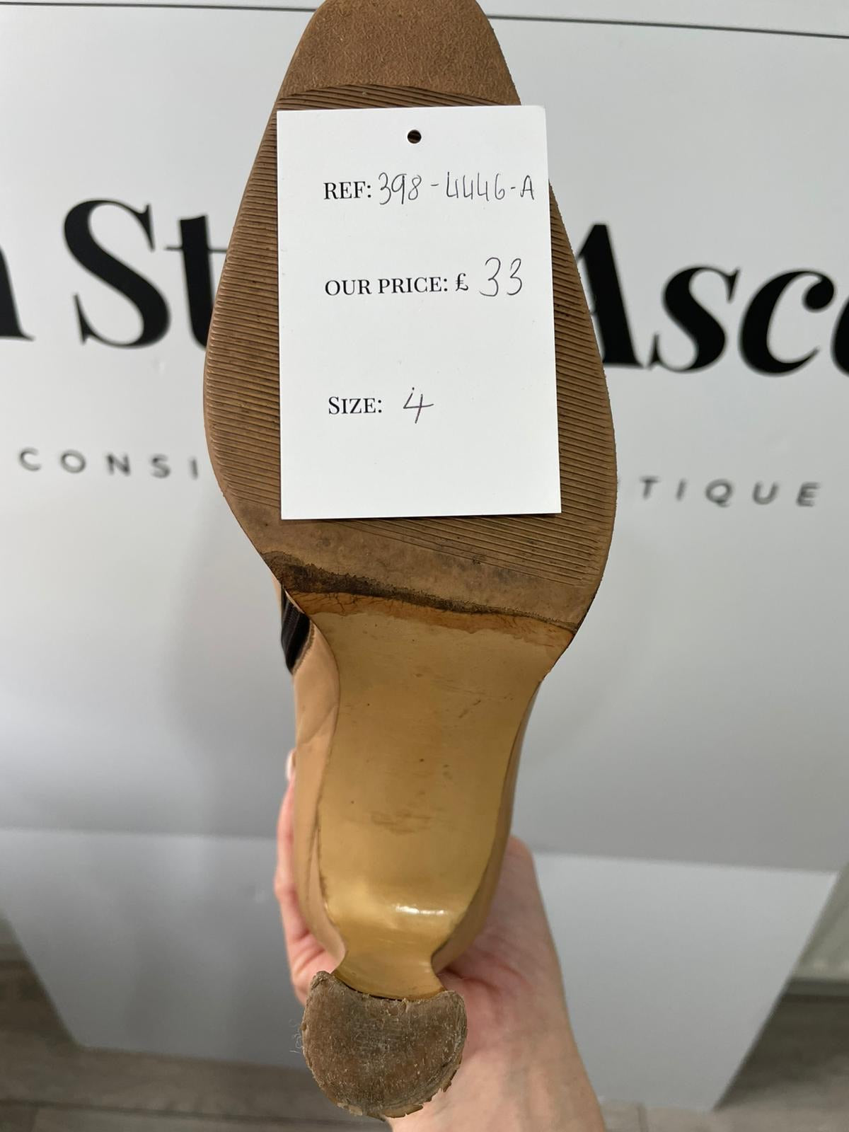 Beige Pura Lopez Boots, 4