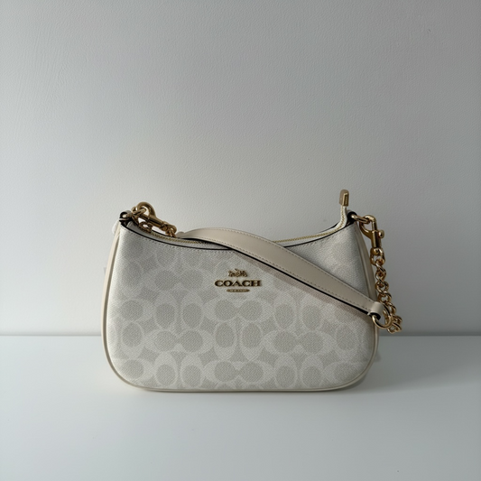 Pre-owned, Cream Coach Shoulder Bag, 2 Straps