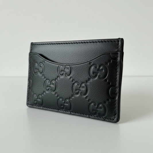 Pre-owned, Black Leather Gucci Cardholder