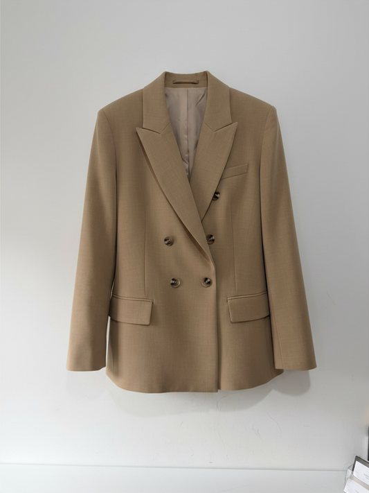 Preloved Forever New Blazer Size 14 Beige