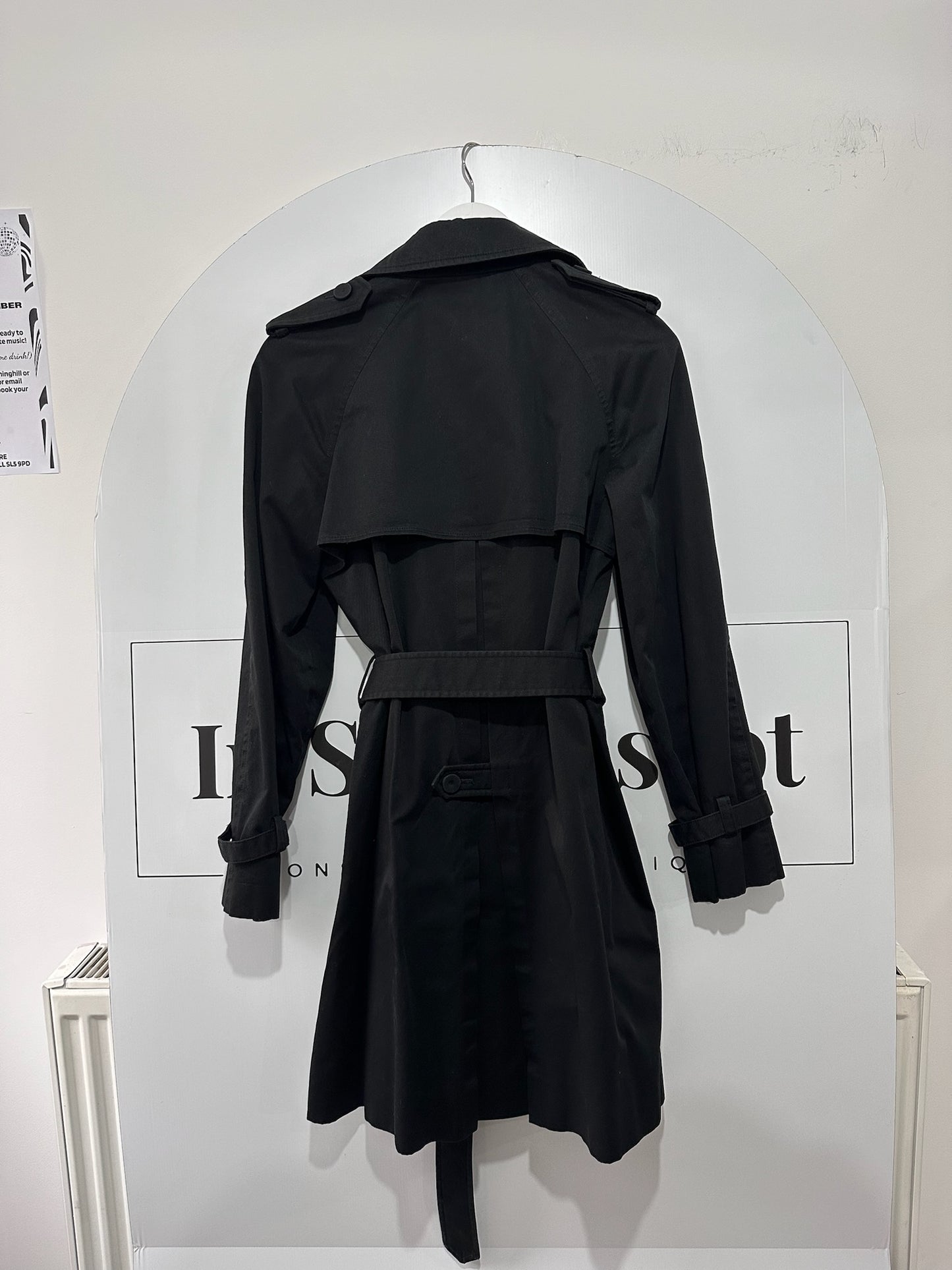 Black Stella McCartney Trench Coat, 10-12