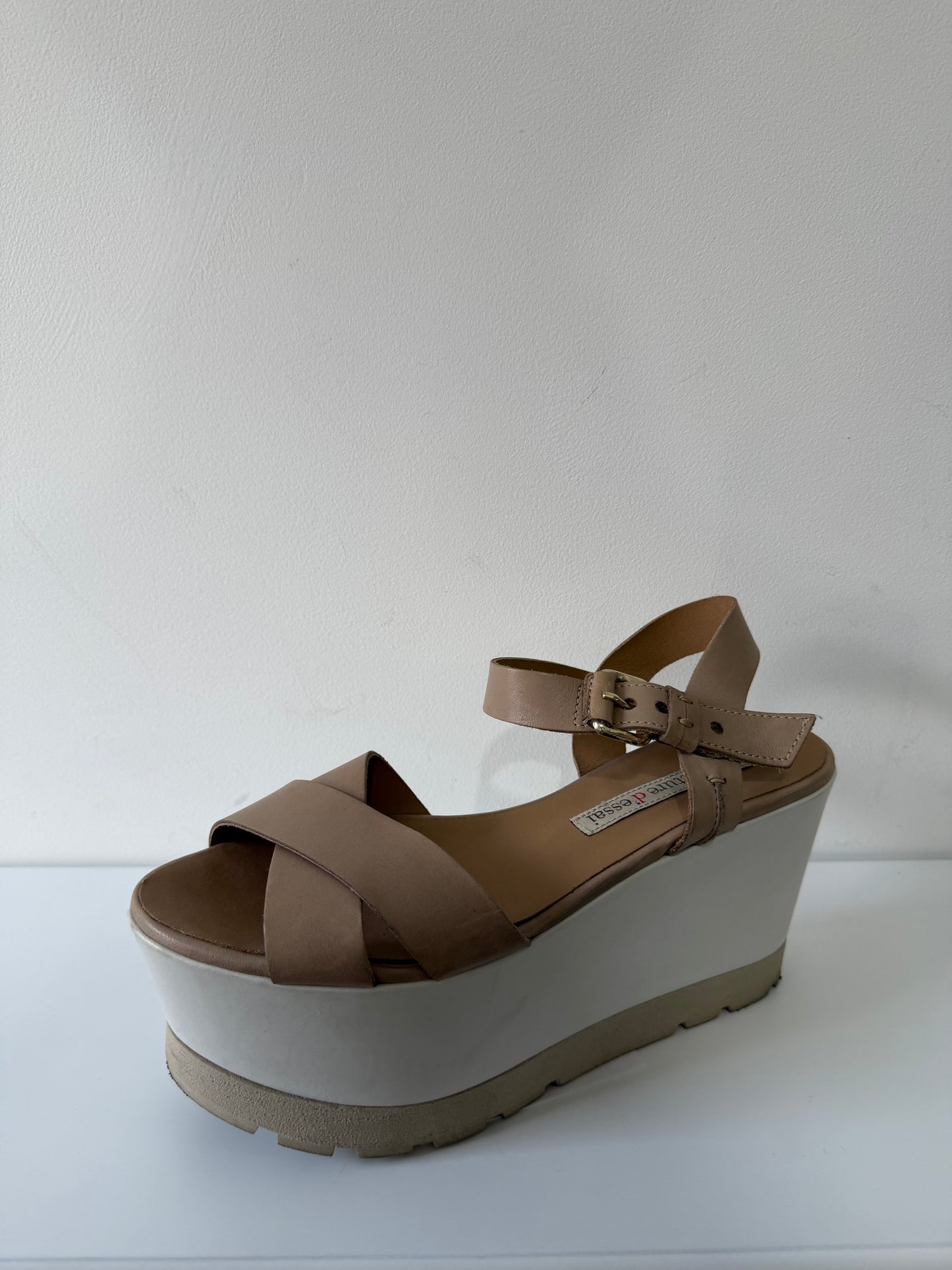 Pre-owned, Nude Manufacture d'essai Platform Shoes, Size 6