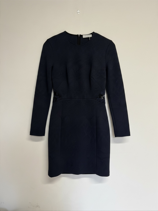 Preloved Sandro Dress Size Small Navy