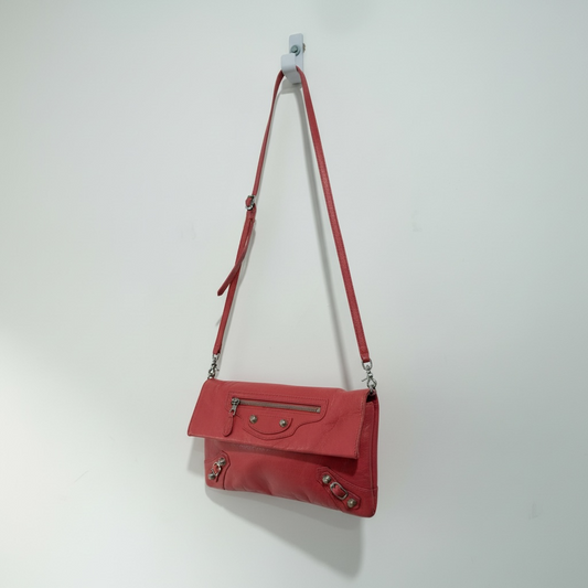 Pink Balenciaga Crossbody Bag, City Bag