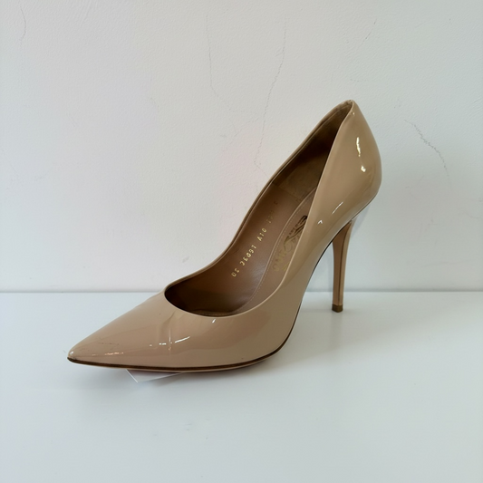 Pre-owned, Beige Salvatore Ferragamo Heels, Size 8
