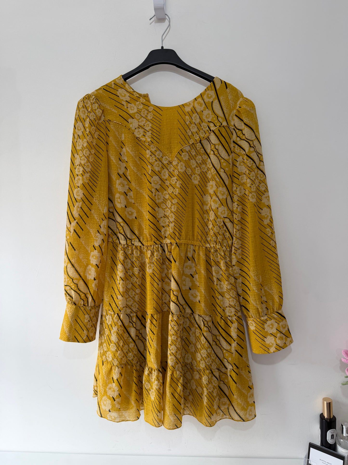 Preloved Ba&sh Dress Size Small Yellow
