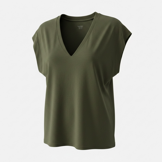 Pre-loved Khaki Frame Top, Large