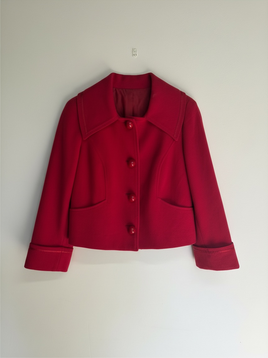 Preloved MariaGraziaSeveri Vintage Jacket Size 10 Red
