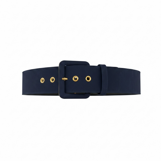 Pre-owned, Navy Saint Laurent YSL Belt, Small