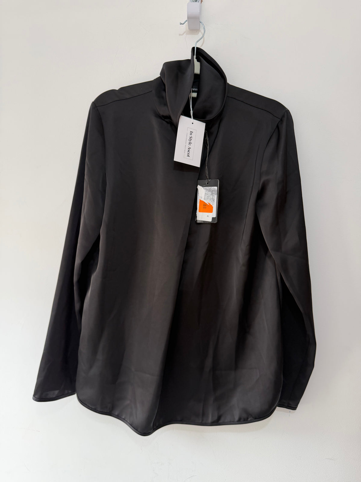 Preloved Emporio Armani Blouse Size 8-10 Black