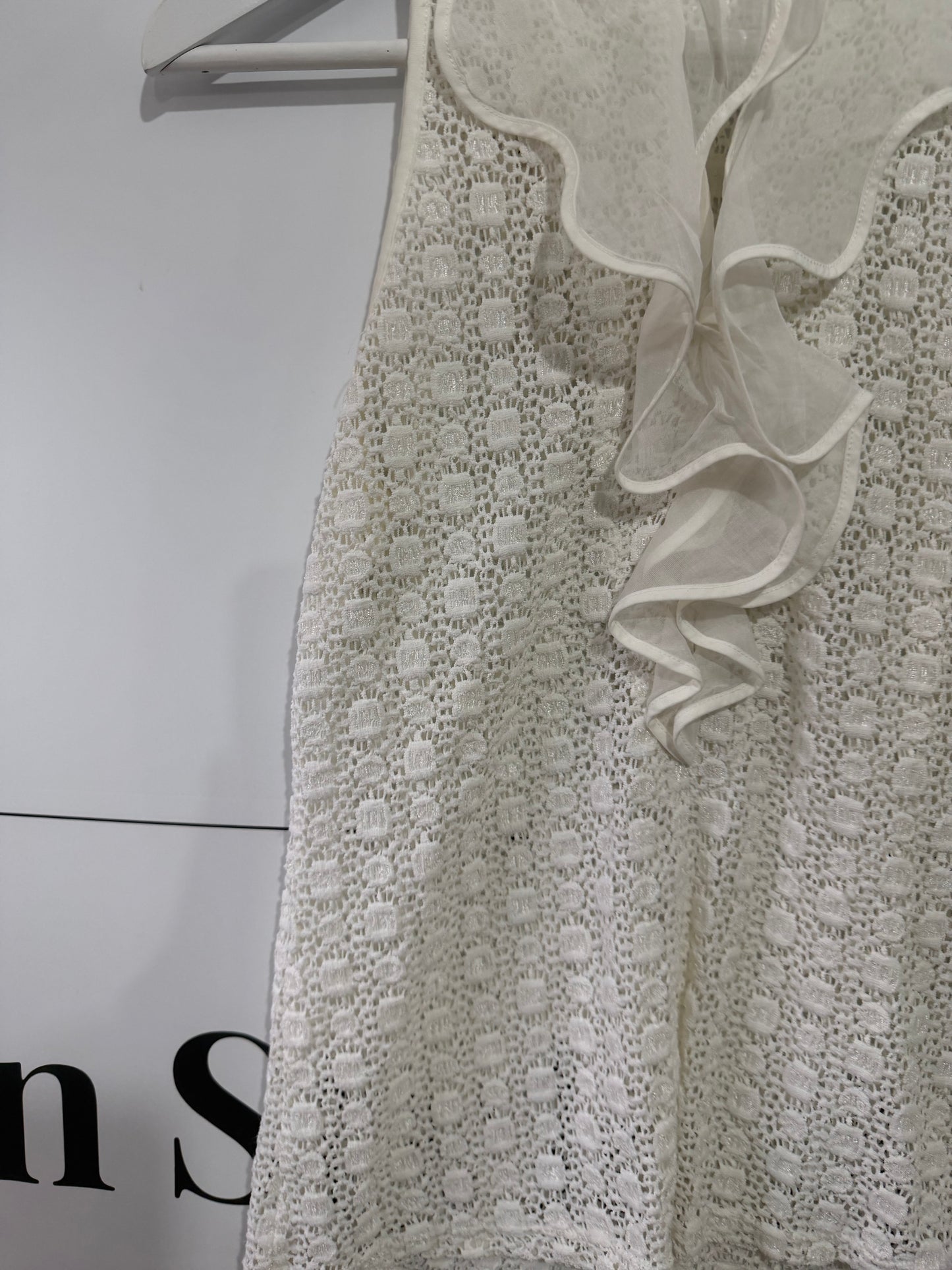 White Anne Fontaine Top, Size 10