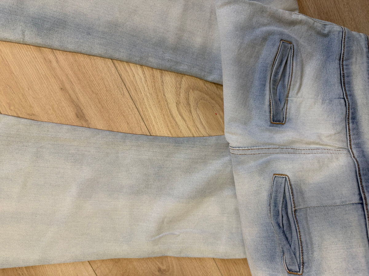 Preloved Balmain Trousers Size 8 Blue Denim