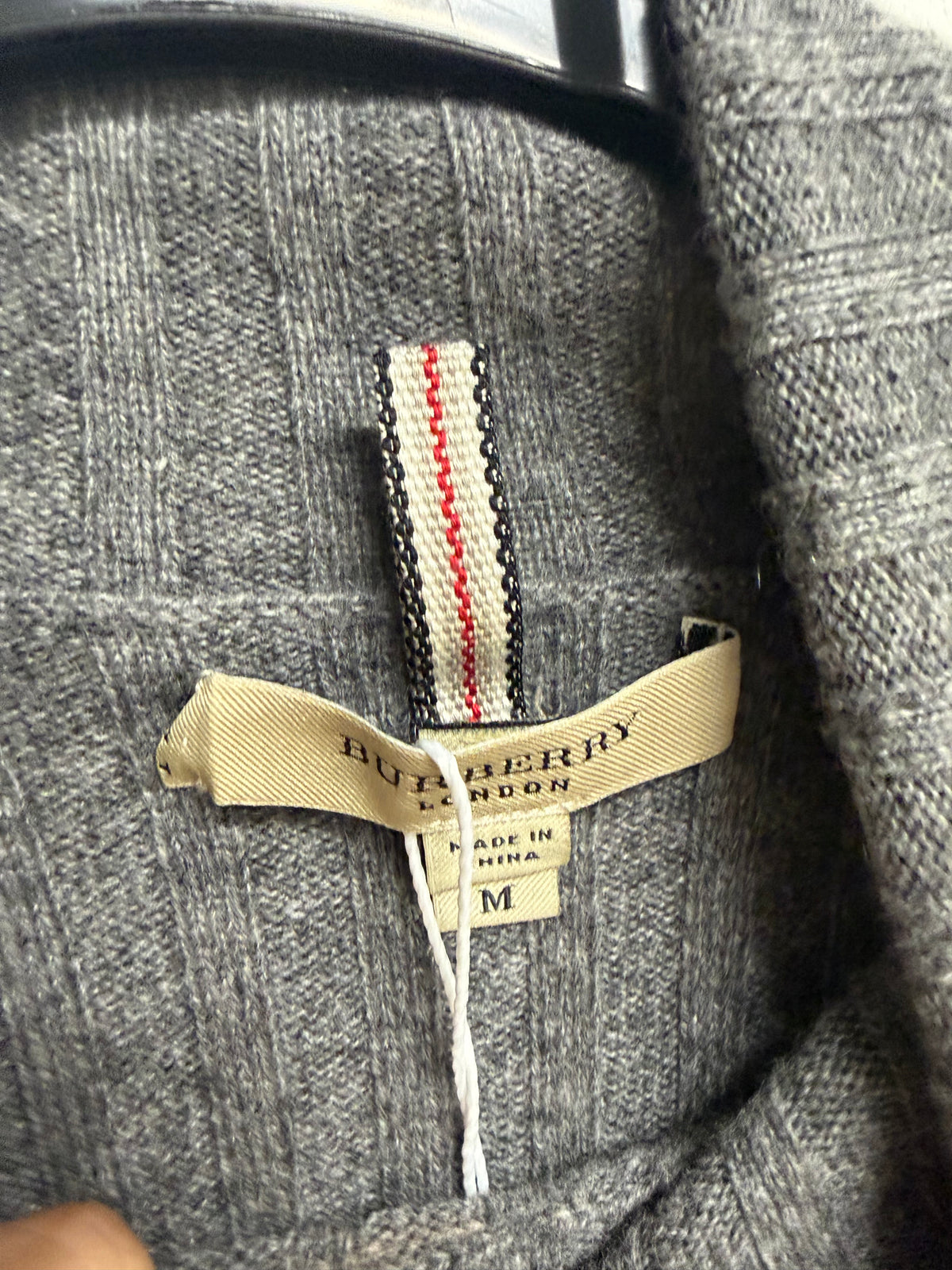 Preloved Burberry Jumper Medium Grey