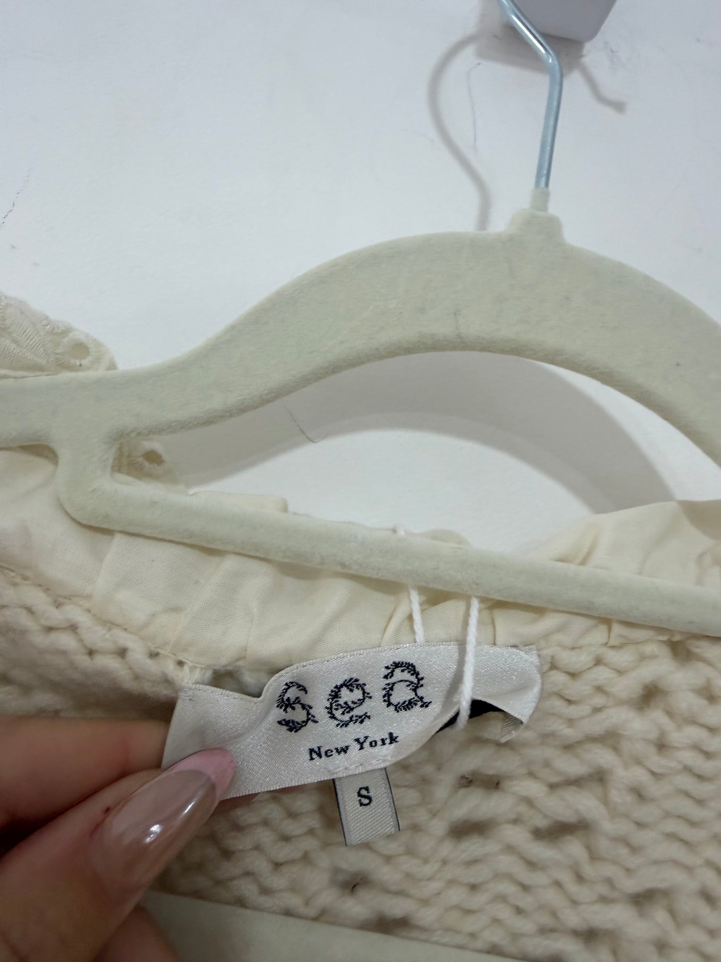 Preloved Sea New York Jumper Size S Cream