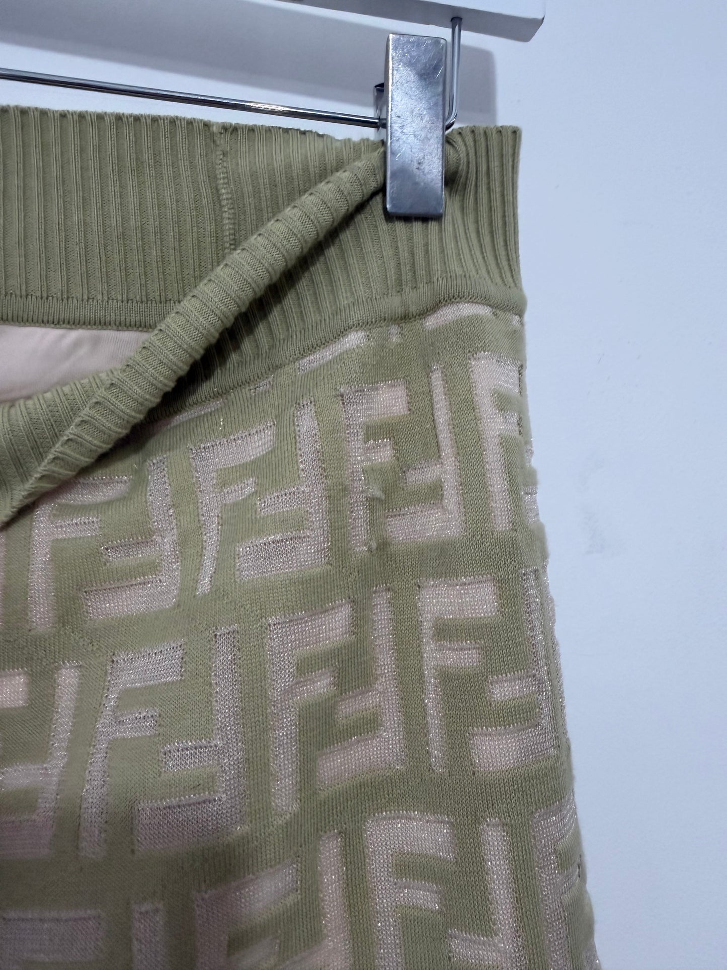 Pre-owned, Green Fendi Skirt, Size 46 - UK 14