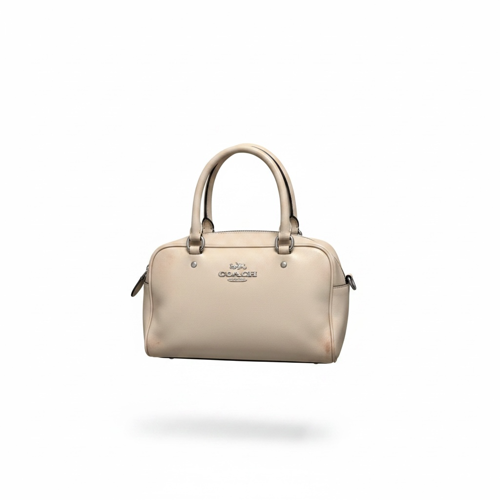 Preloved Cream Coach Crossbody Bag