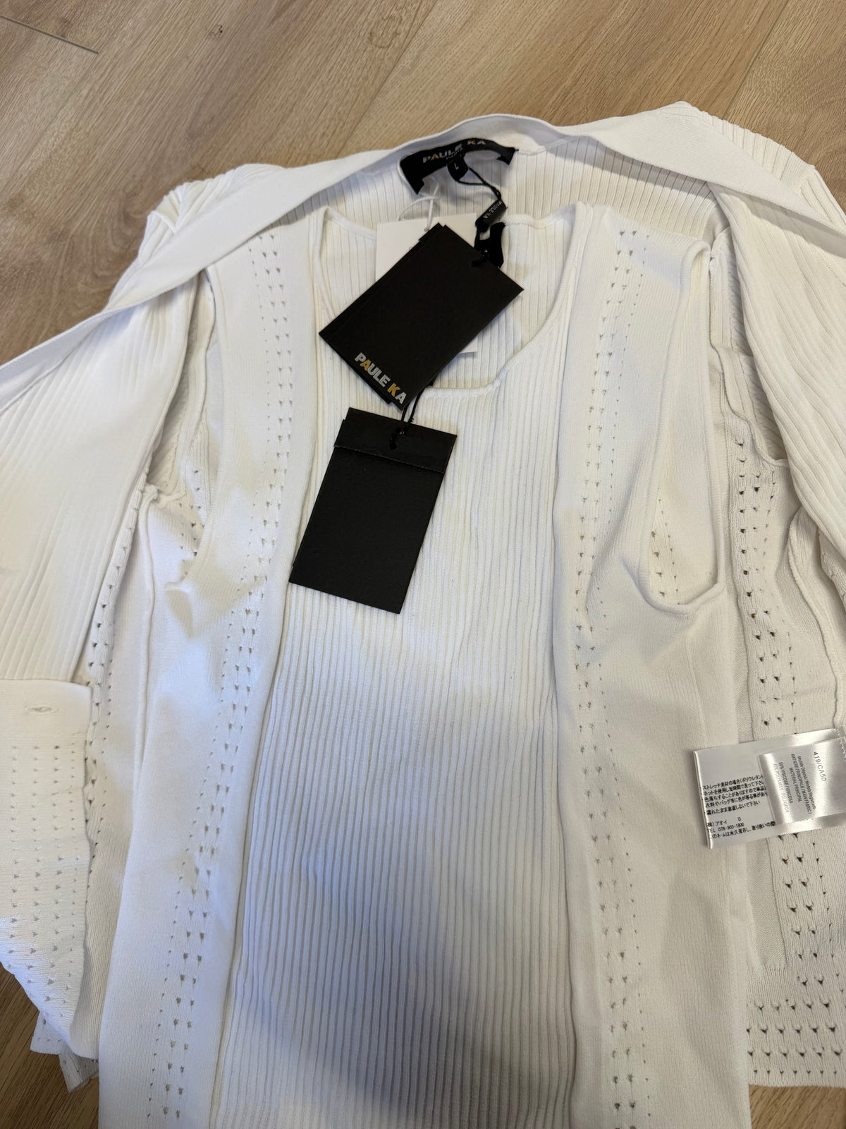 Preloved Paule Ka Co-ord, Size Large White