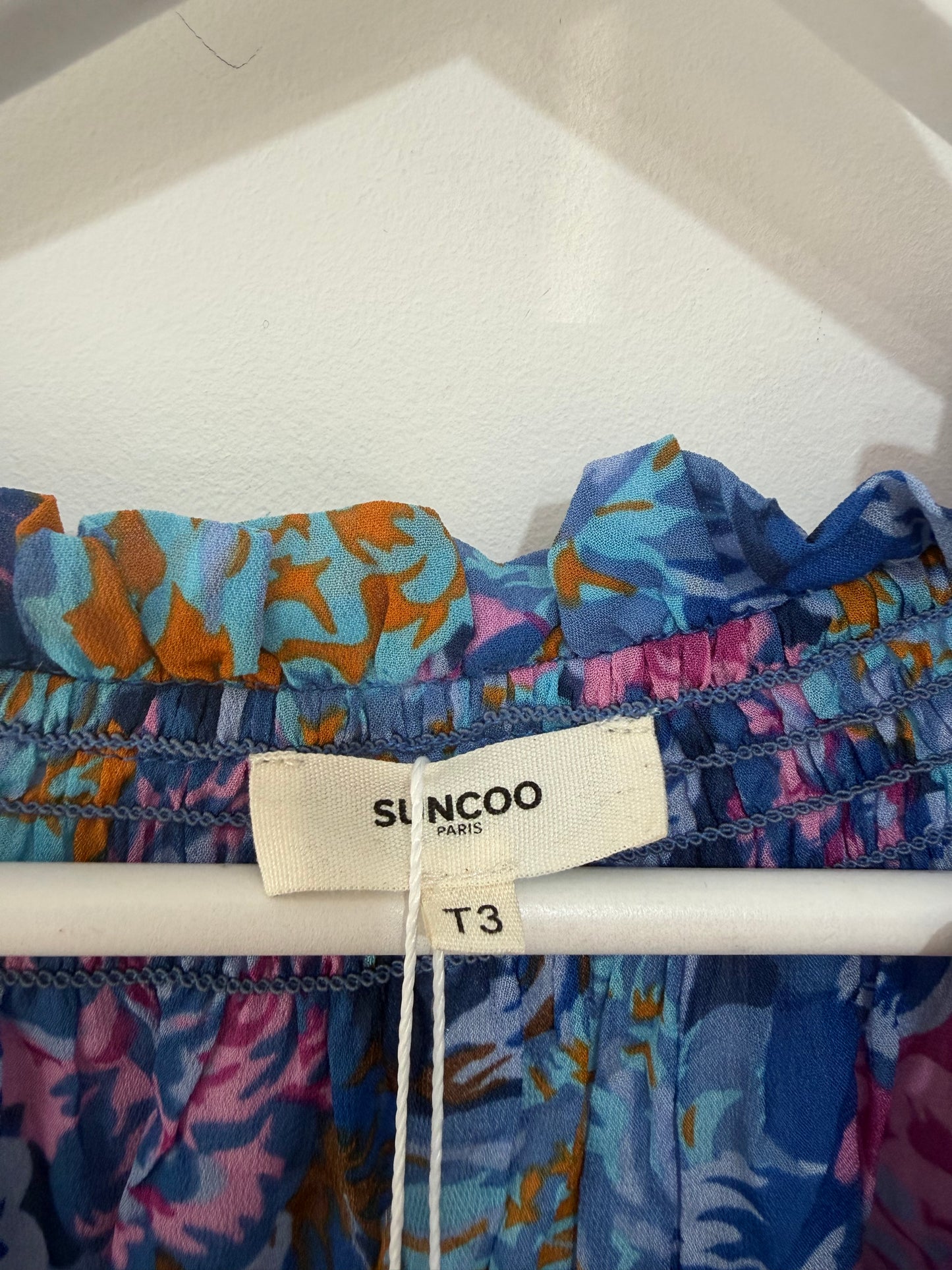 Preloved Blue Multi Suncoo Blouse, L