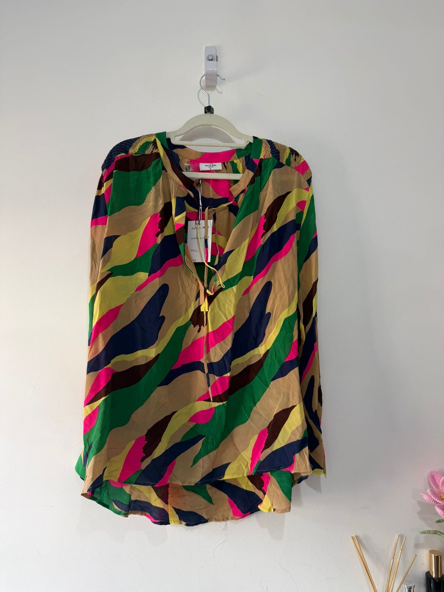 Preloved Multicoloured Mercy Delta Blouse, Size L