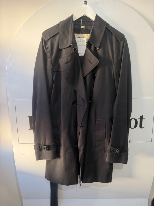 Black Burberry Trench, Size S