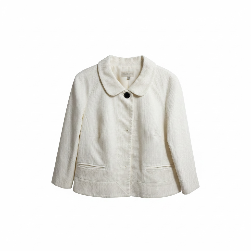 Preloved, White Karen Millen Blazer Jacket, Says 14 fits 10-12