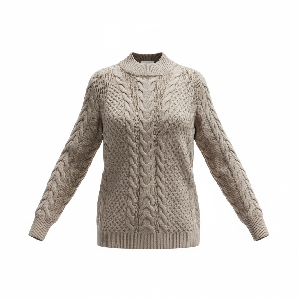 Beige Suncoo Jumper Dress, Large