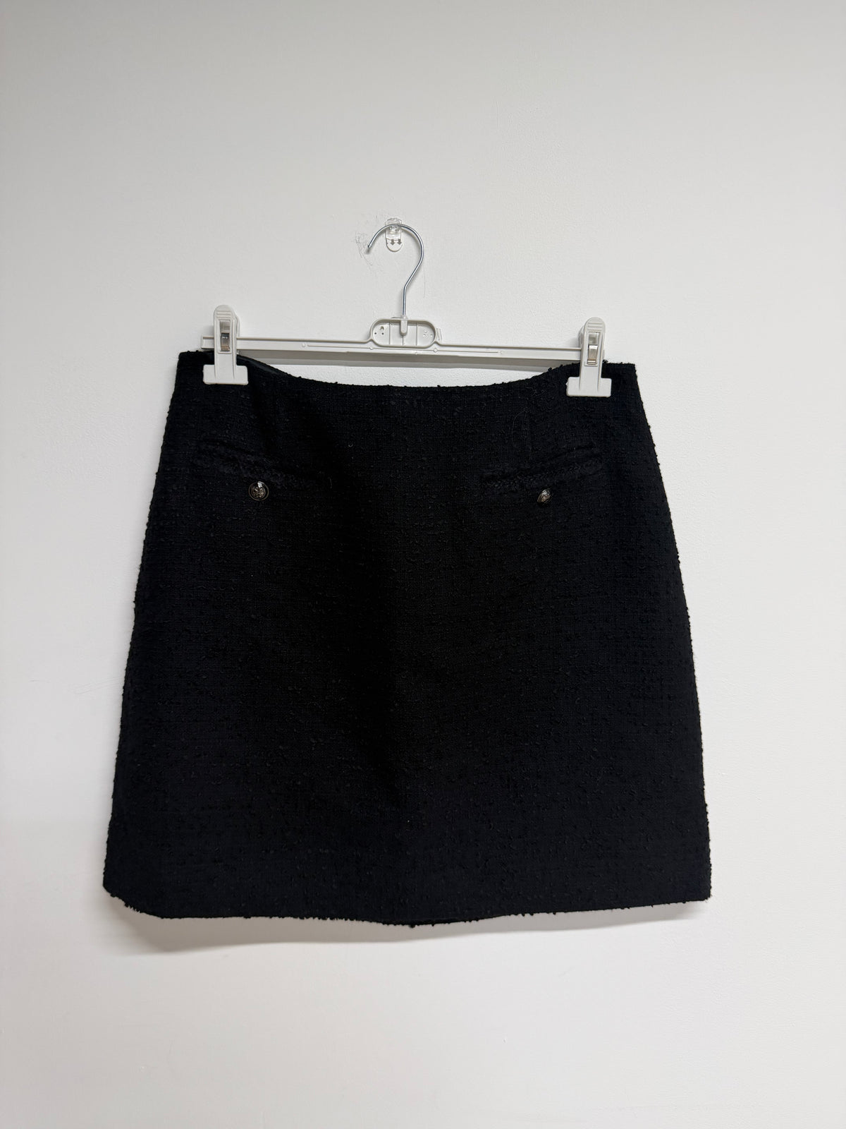 BNWT Lk Bennett Tweed Skirt Size UK 14 Black