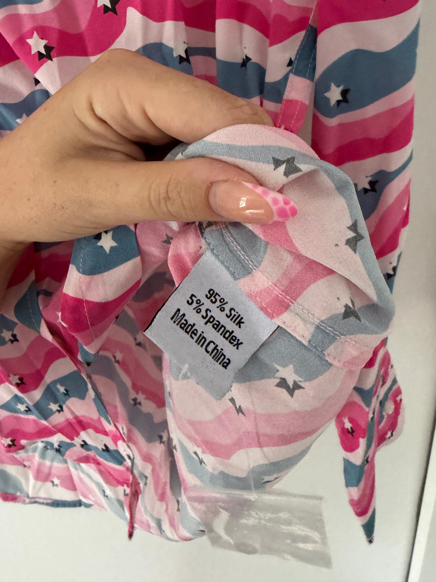 Pre-Loved Pattern Pink Primrose Park Blouse, L