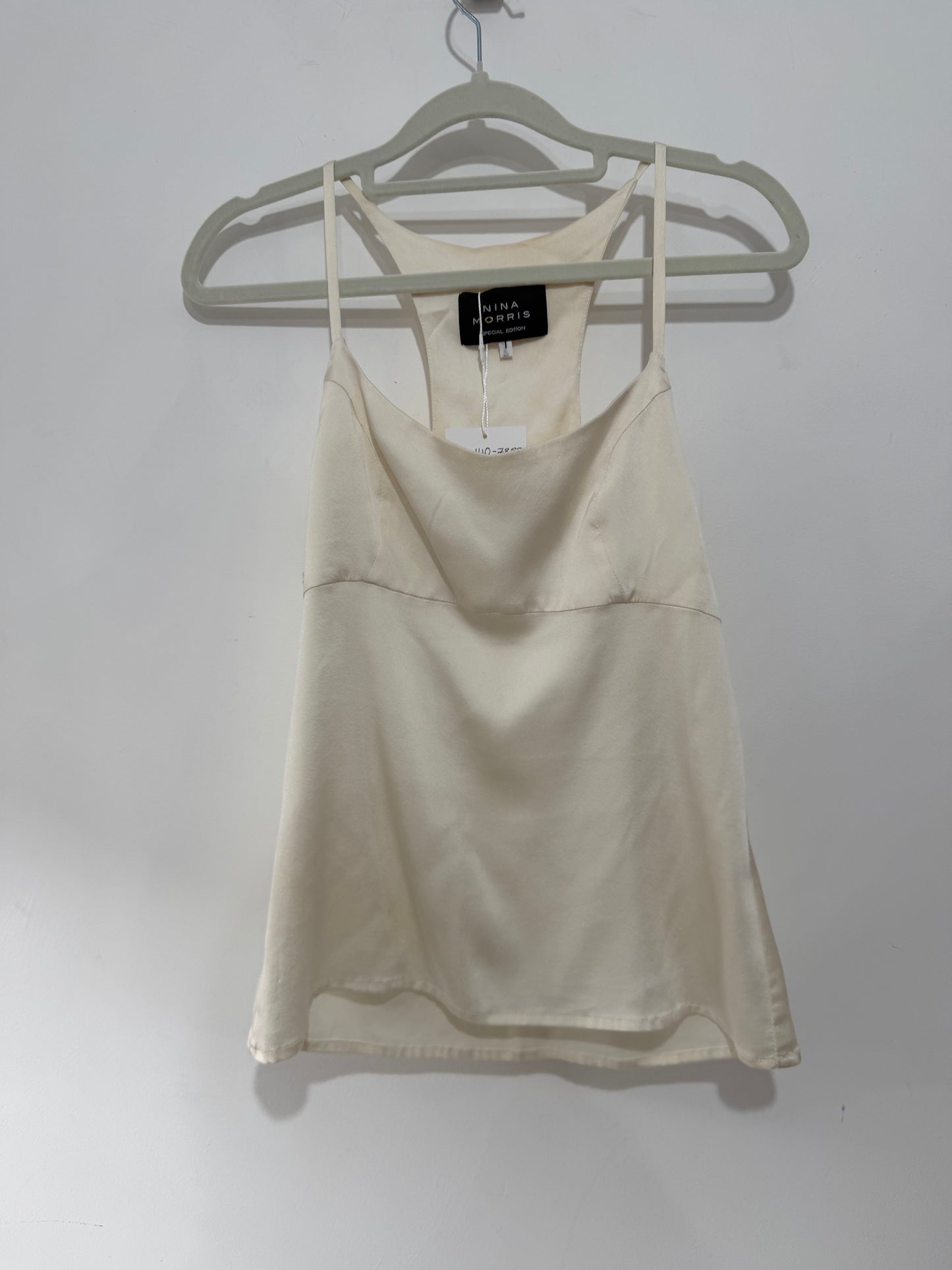 Preloved Cream Nina Morris Silk Cami, Size XS/S