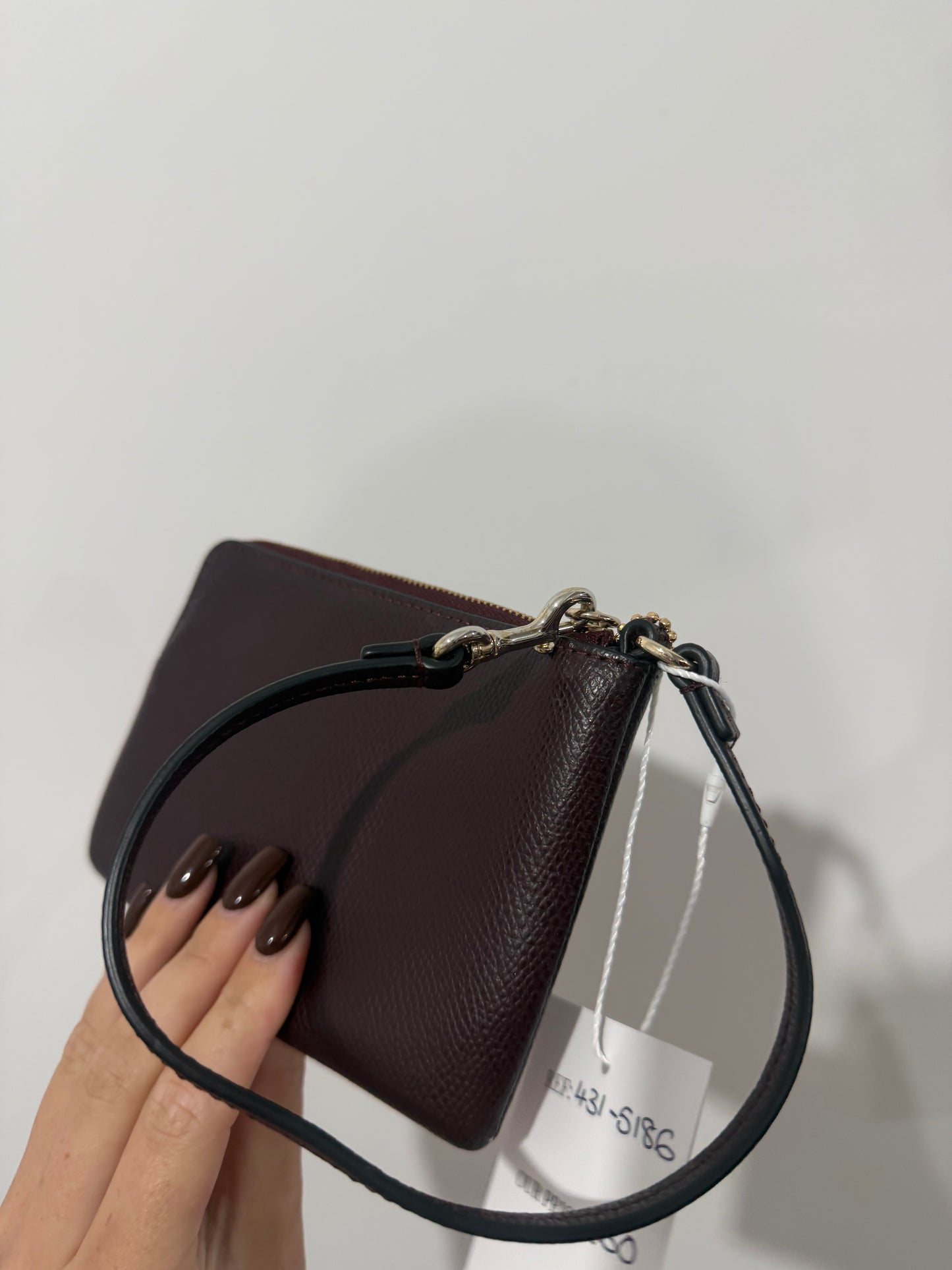 Burgundy Coach Wallet Clutch