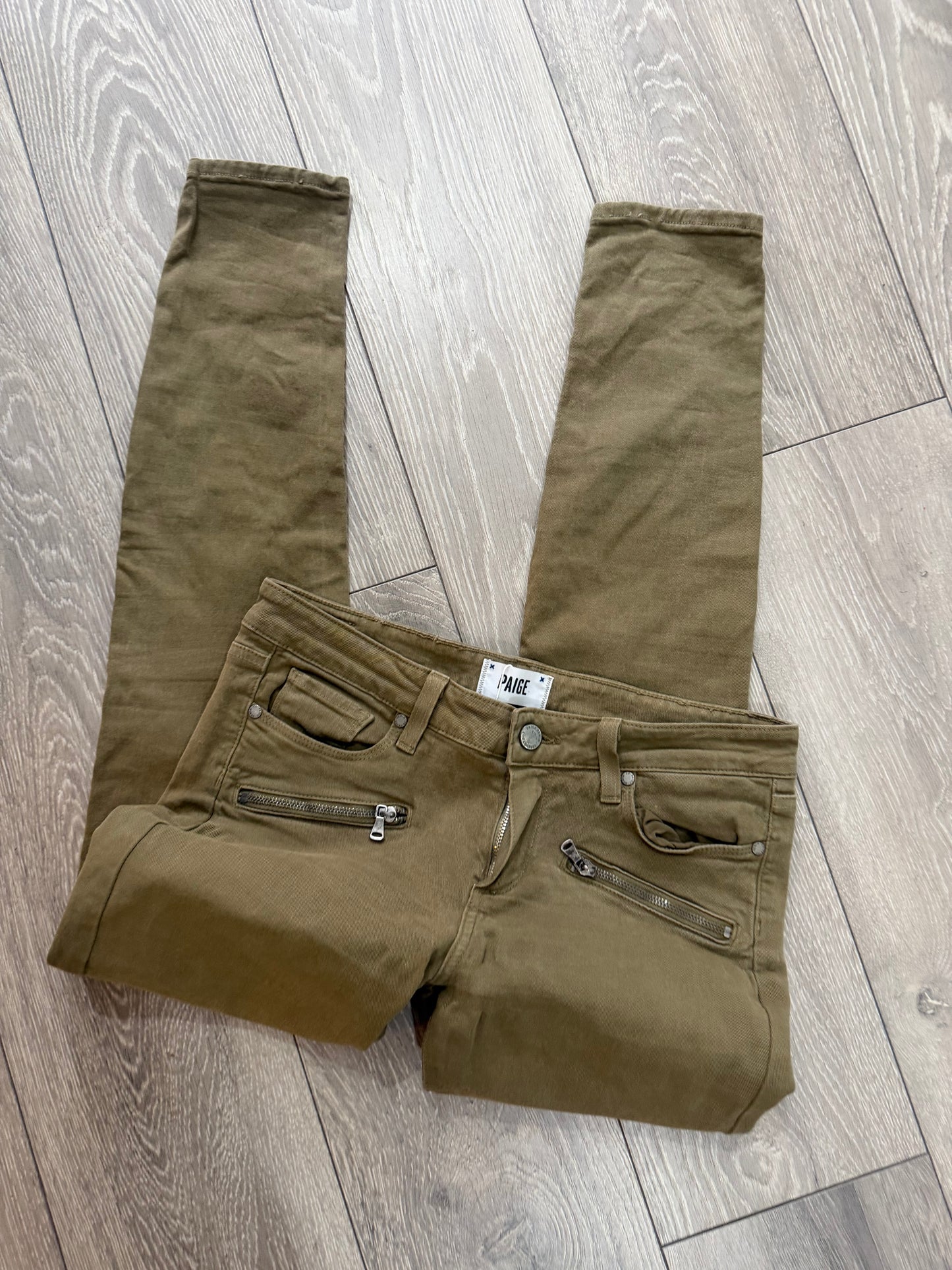 Khaki Paige Jeans, Waist 29